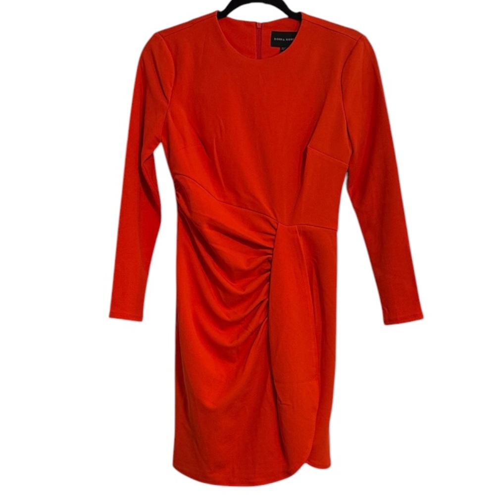 Donna Morgan Orange Long Sleeve Dress